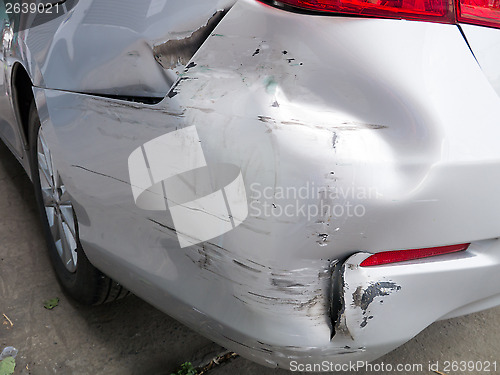 Image of car bumper damage