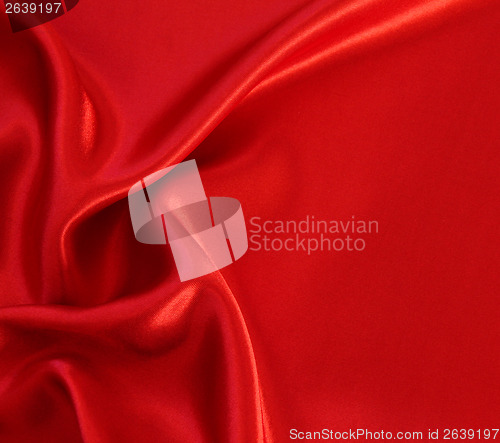 Image of Smooth red silk as background 