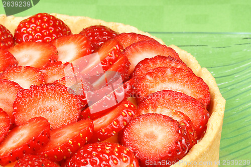 Image of Strawberry and custard tart