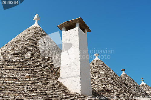 Image of Trulli houses in Alberobello, Italy