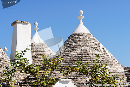 Image of Trulli houses in Alberobello, Italy