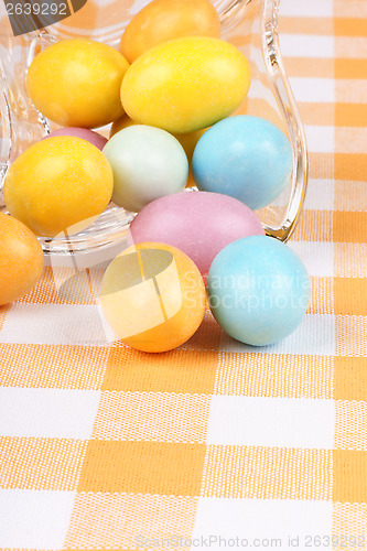 Image of Hard sugar coated chocolate eggs