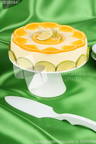 Image of Lime and orange bavarian cream (bavarese)