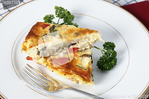 Image of Potato omelette slices