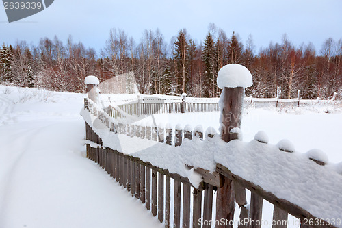 Image of Winter landscape in the countryside 