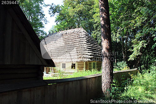 Image of old rural house in Carpathian region
