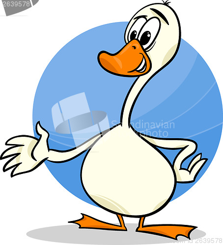 Image of goose farm bird cartoon illustration