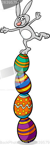 Image of cute easter bunny cartoon illustration