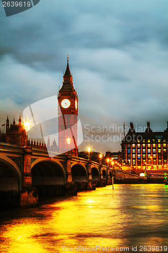 Image of Big Ben tower in London