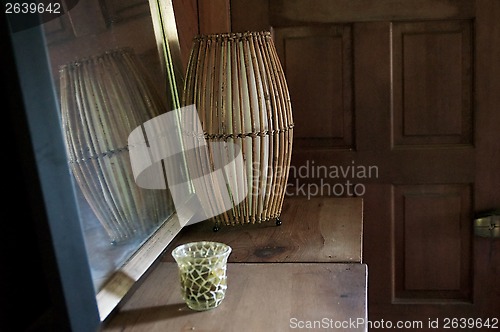 Image of old rustic room with mirror