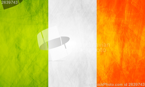 Image of Irish grunge flag