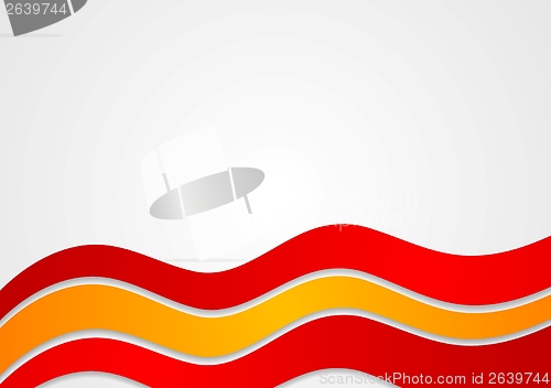 Image of Abstract bright vector waves