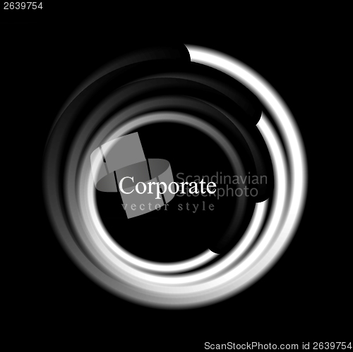 Image of Abstract tech swirl circle logo