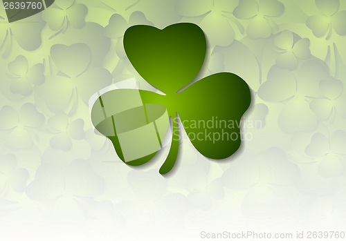 Image of St. Patricks Day green vector background