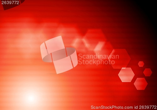 Image of Bright red tech vector design