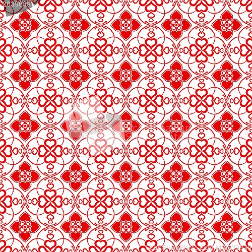 Image of Seamless hearts pattern