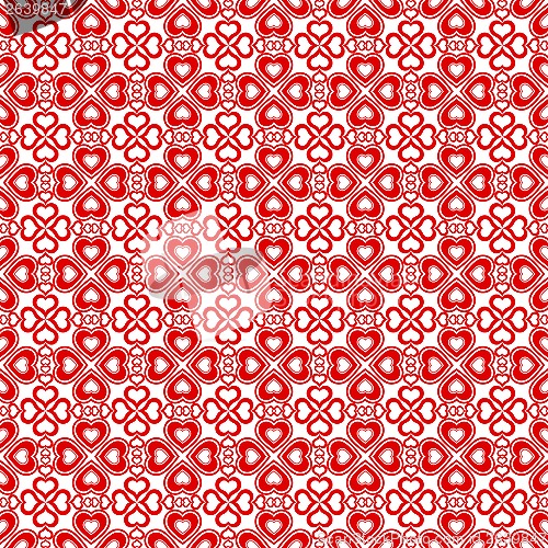 Image of Seamless hearts pattern