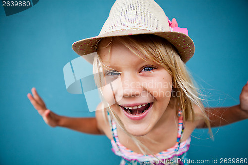 Image of Playful cute young girl