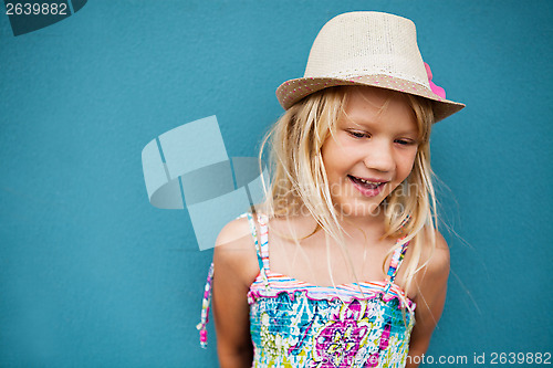 Image of Smiling cute young girl