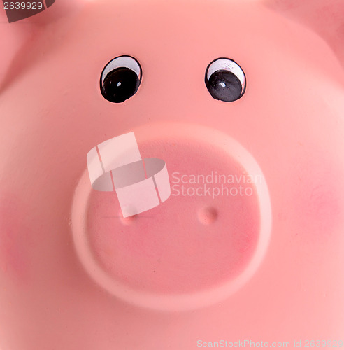 Image of Unique pink ceramic piggy bank