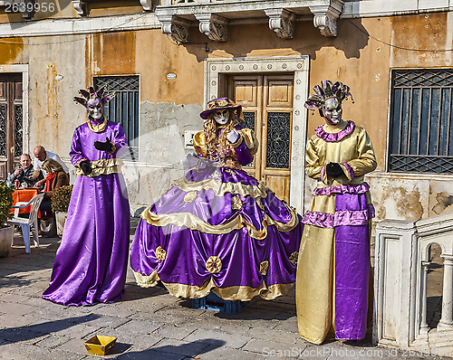 Image of Disguised Venetian People