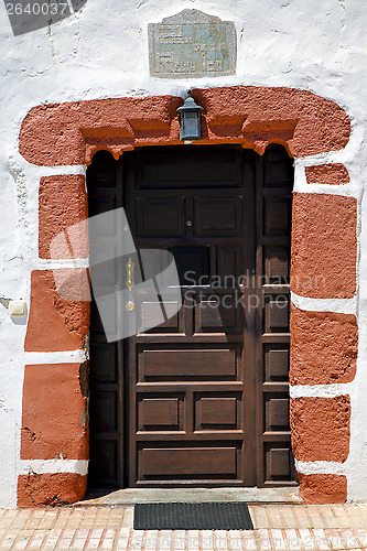 Image of and white wall lanzarote abstract  spain canarias