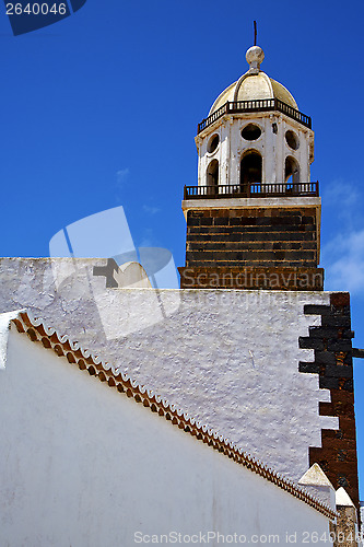 Image of  the old wall terrace church bell tower