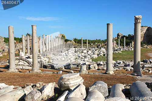 Image of Turkey. Side. Antique ruins 