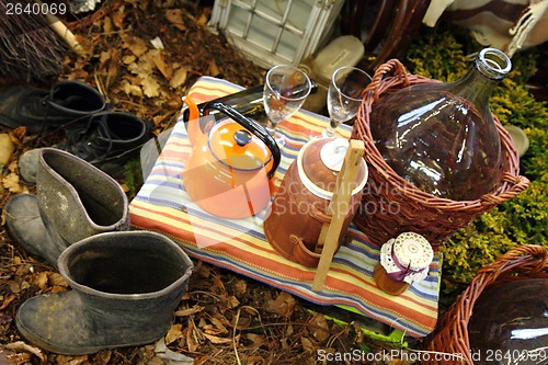 Image of relax in the garden - breakfast 
