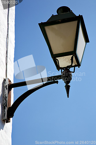 Image of  in the blue sky wall arrecife teguise lanzarote spain