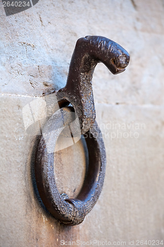 Image of horses tether ring