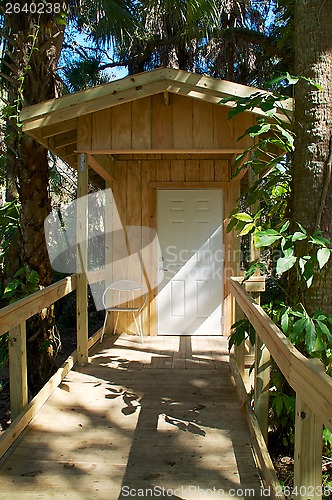 Image of modern outhouse exterior