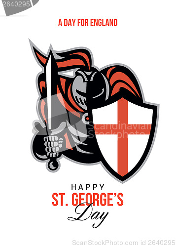 Image of A Day for England Happy St George Greeting Card