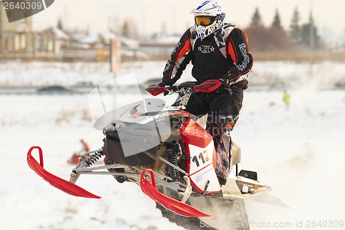 Image of Sport snowmobile jump