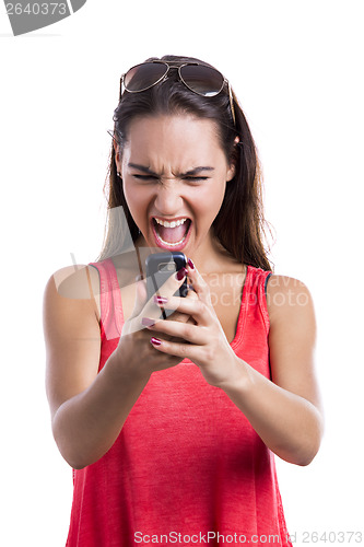 Image of Yelling to a cellphone 