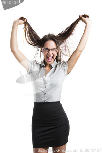 Image of Business woman in shock