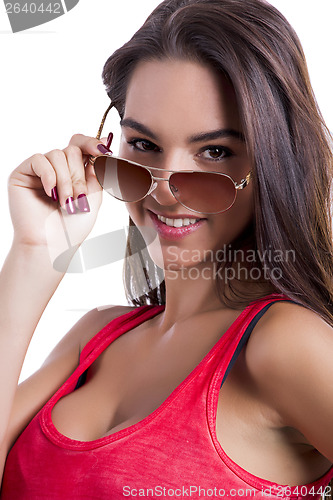 Image of Wearing sunglasses