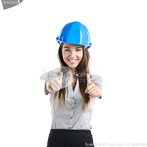 Image of Confident female architect