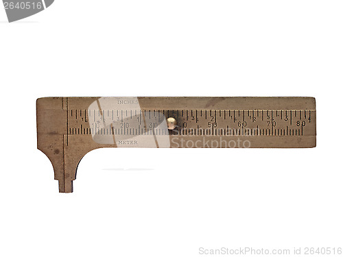 Image of vintage brass caliper