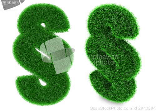 Image of Paragraph symbol made of grass