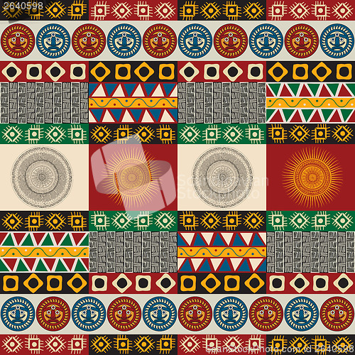 Image of Seamless mayan, aztec pattern