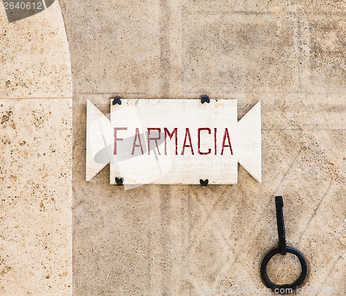 Image of Old Pharmacy sign