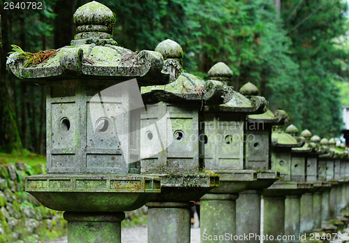 Image of Row of Japanese lantern