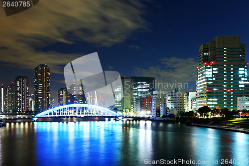 Image of Tokyo skyline at night