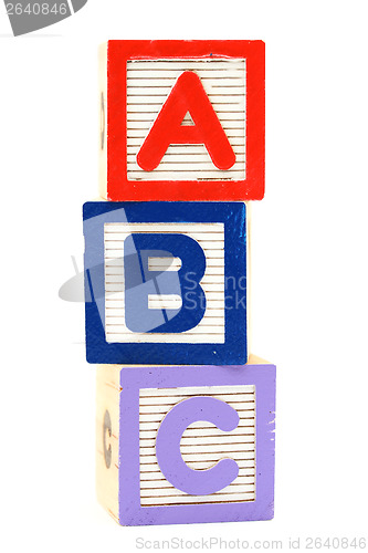 Image of ABC toy block