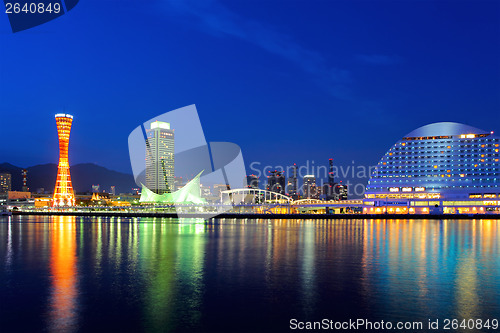 Image of Kobe skyline at night