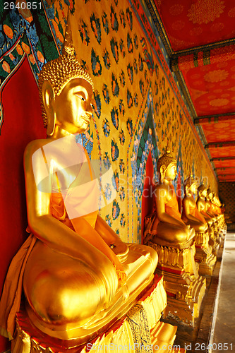 Image of Golden buddha in temple