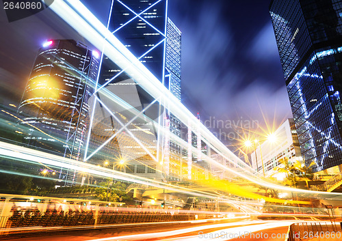 Image of Traffic trail in Hong Kong