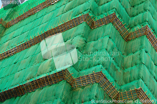 Image of Bamboo scaffolding