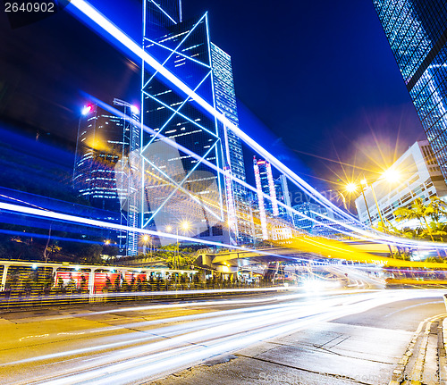 Image of Hong Kong traffic trail